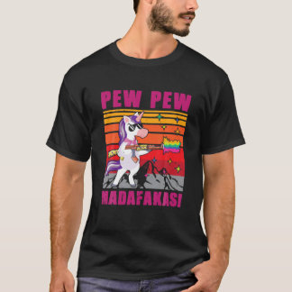 Camiseta Unicorn Pew Madafakas - Presente de Unicórnio Vint