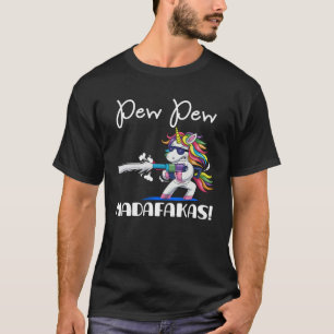 Camiseta Unicorn PewPew Madafakas Crazy Pew Unicorn