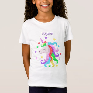 Camiseta Unicorn Pony Rainbow Stars Pastel Girly Magical