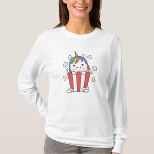 Camiseta Unicorn Popcorn Whats Poppin Funny PopStar