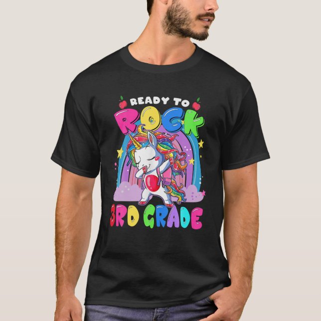 Camiseta Unicorn Preparado Para Balançar O 3Rd Grau De Volt (Frente)
