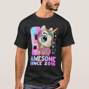 Camiseta Unicorn Princesa 6 Birthday Girl Uni, 6 anos