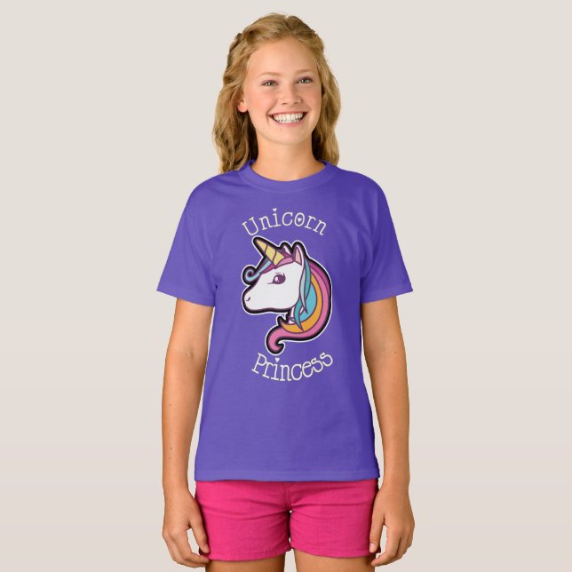 Camiseta Unicorn Princess T-Shirt (Frente Completa)