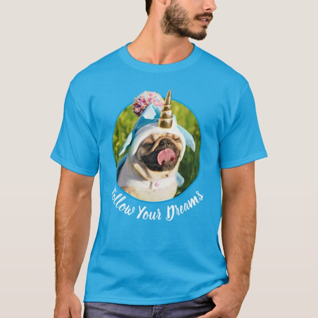 Camiseta Unicorn Pug (Frente)