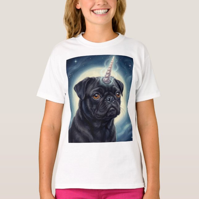 Camiseta Unicorn Pug (Frente)