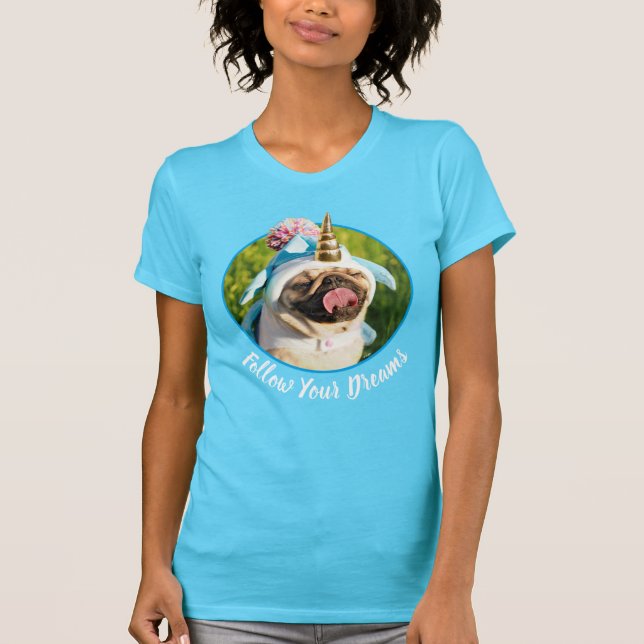 Camiseta Unicorn Pug (Frente)