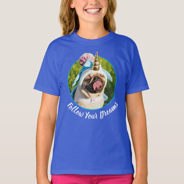 Camiseta Unicorn Pug (Frente)