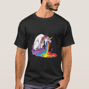 Camiseta Unicorn Puking Rainbow
