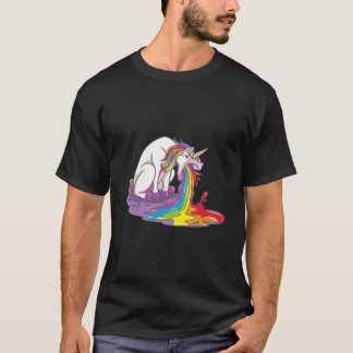 Camiseta Unicorn Puking Rainbow