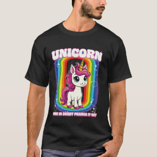 Camiseta Unicorn Quando em Dúvida Faça um Desfile Unicorn