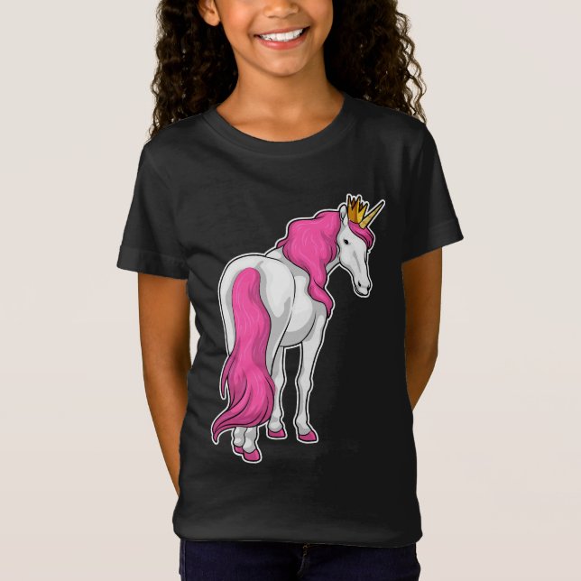 Camiseta Unicorn Queen Crown (Frente)