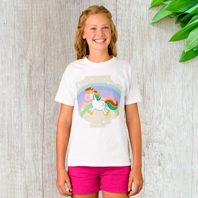 Camiseta Unicorn Rainbow T-Shirt (Criador carregado)