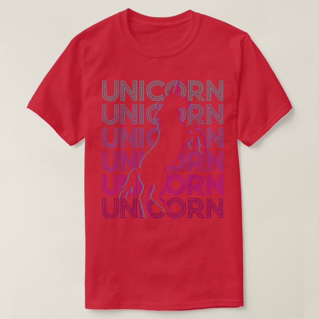 Camiseta Unicorn Retro (Frente do Design)