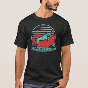 Camiseta Unicorn Retro Vintage 80's Style Animal Synthwave
