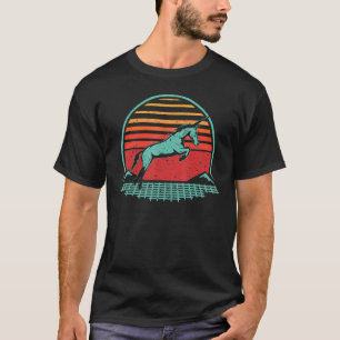 Camiseta Unicorn Retro Vintage Style Animal Synthwave