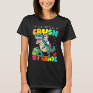 Camiseta Unicorn Rex I'm Ready to Crush 1rua Grade