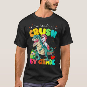 Camiseta Unicorn Rex I'm Ready to Crush 1rua Grade
