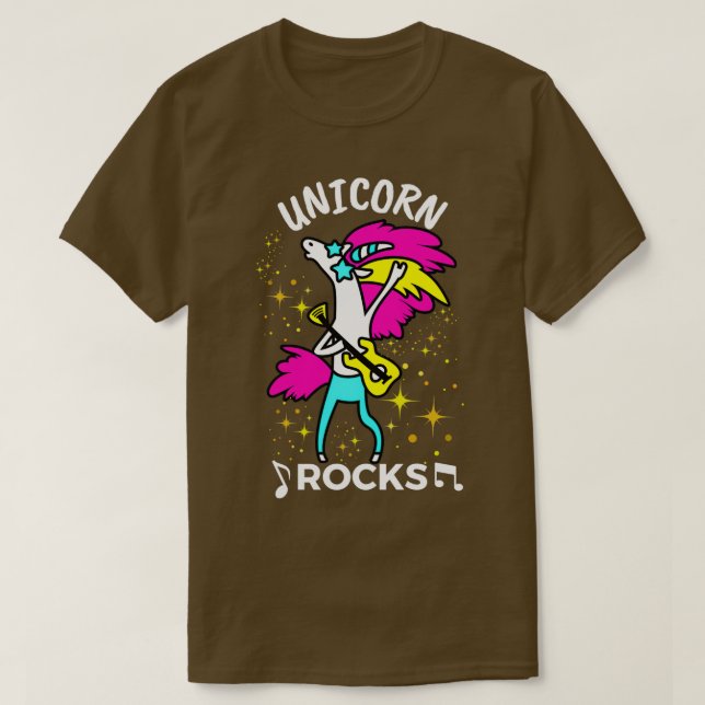 Camiseta Unicorn Rocks I Love Unicorns (Frente do Design)