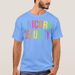 Camiseta Unicorn Security Engraçado Birthday Girl Oferece P