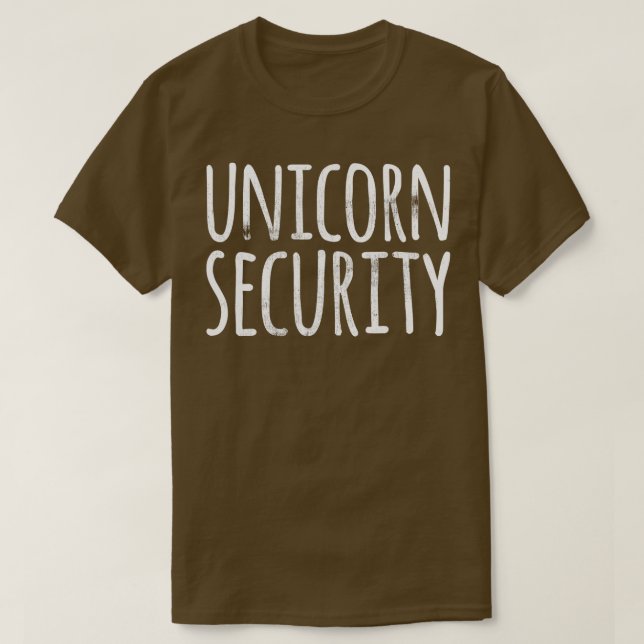 Camiseta UNICORN SECURITY Engraçado Fácil Fodora de Hallowe (Frente do Design)