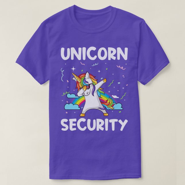 Camiseta Unicorn Security Funny Unicorn T Shirts (Frente do Design)