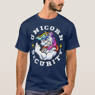 Camiseta Unicorn Security Manly Muscular Amantes de Unicorn