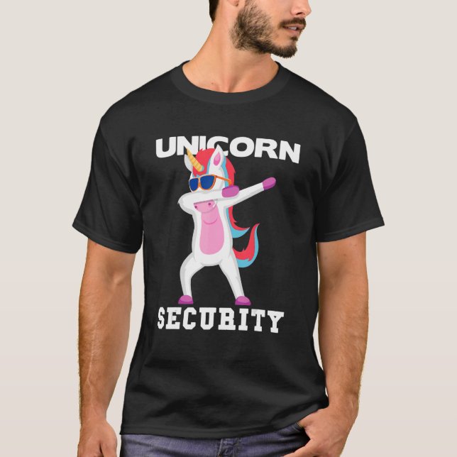 Camiseta Unicorn Security Vestindo Vidro para Unicorn Love (Frente)