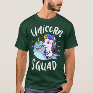 Camiseta Unicorn Squad Narwhal Festa de Aniversário Engra