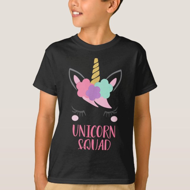 Camiseta Unicorn Squad Unicorn Gift  (Frente)