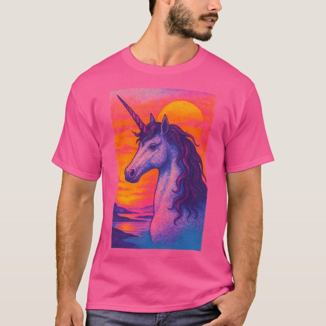 Camiseta Unicorn Sunset Vibes (Frente)
