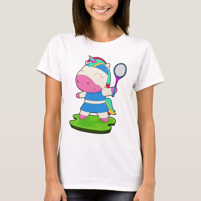 Camiseta Unicorn Tennis Tennis racket (Frente)
