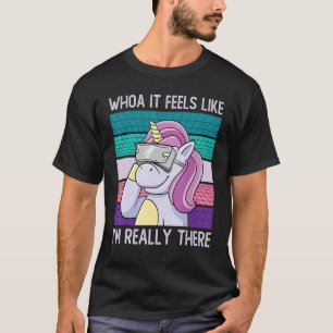 Camiseta Unicórn Virtual Reality Vr Gamer Rainbow Magical C