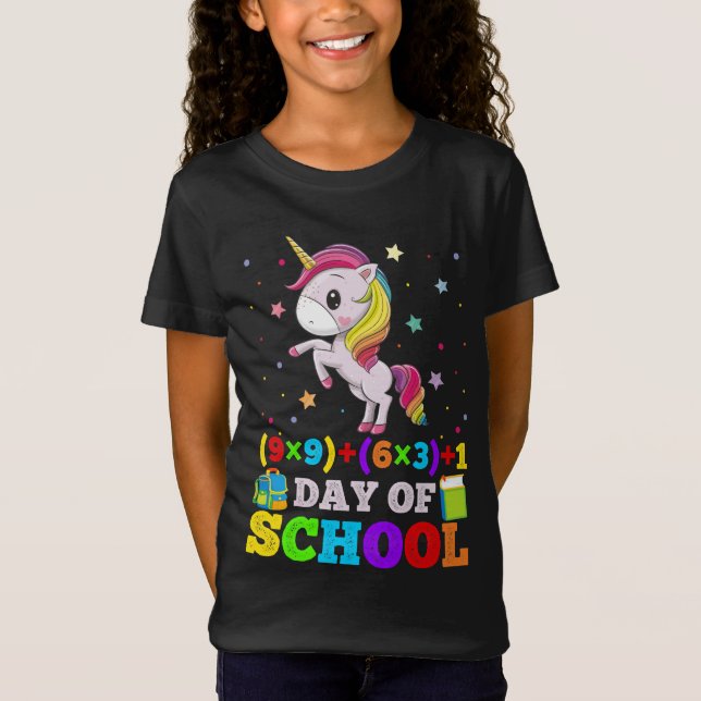 Camiseta Unicórnio 100 Dias Mais Inteligente (Frente)
