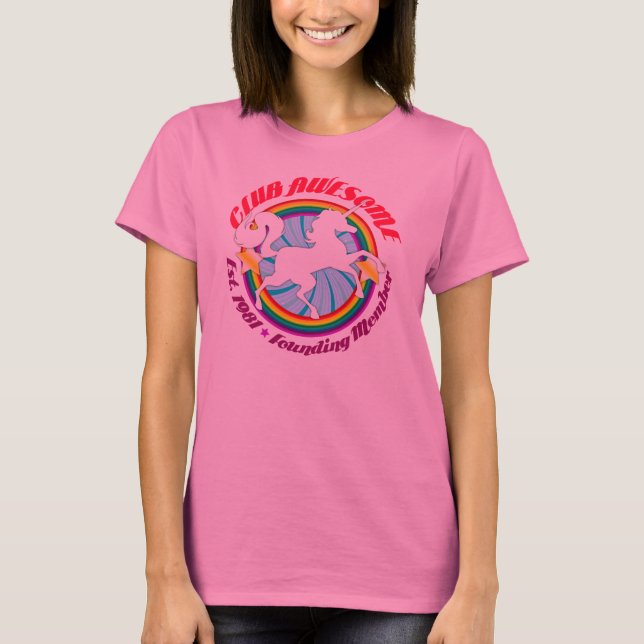 Camiseta Unicórnio 1981 - Clube impressionante (Frente)