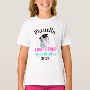 Camiseta Unicórnio 1rua de graduação Girls T-Shirt