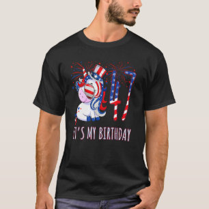 Camiseta Unicórnio 47. º Aniversário 4 De Julho Ano Novo 47