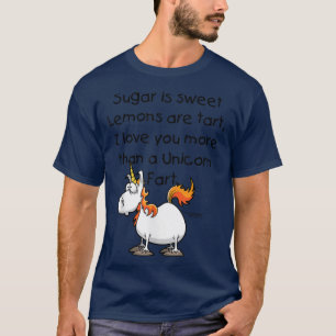 Camiseta Unicórnio a peido humorístico de unicórnios