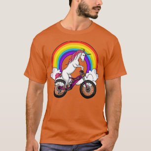 Camiseta Unicórnio Andando Bicicleta
