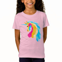 Camiseta Unicórnio Arco-íris