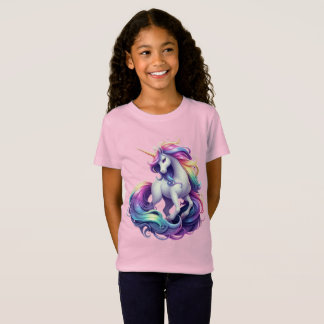 Camiseta Unicórnio Arco-Íris Caprichoso