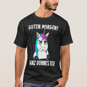 Camiseta Unicórnio Bonito Com Pessoas De Ódio De Má Humor