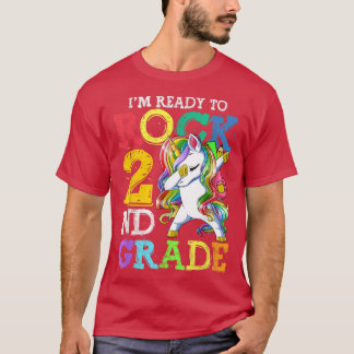 Camiseta Unicórnio Bonito Pronto Para Agregar Suprimentos E