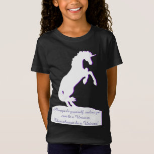 Camiseta Unicórnio branco (seja sempre você mesmo)