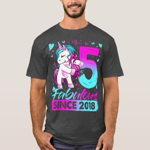 Camiseta Unicórnio Com 5 Anos De Filmagem Oferece 5 de Aniv