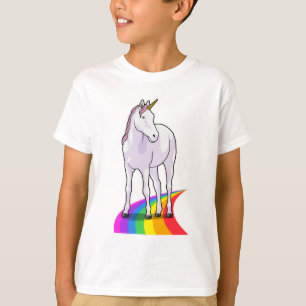Camiseta Unicórnio com arco-íris