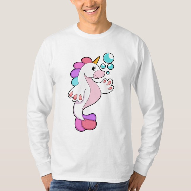 Camiseta Unicórnio com bolhas de água.PNG (Frente)