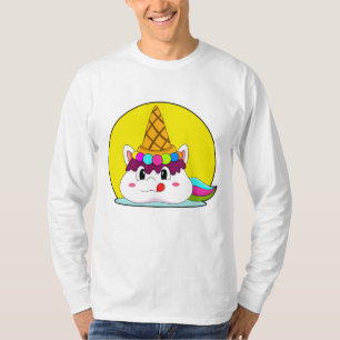 Camiseta Unicórnio com casquinha de sorvete