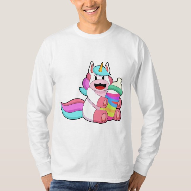 Camiseta Unicórnio com garrafa Bebê.PNG (Frente)