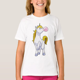 Camiseta Unicórnio com goma de mascar