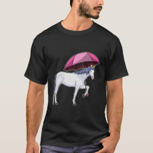 Camiseta Unicórnio com guarda-chuva